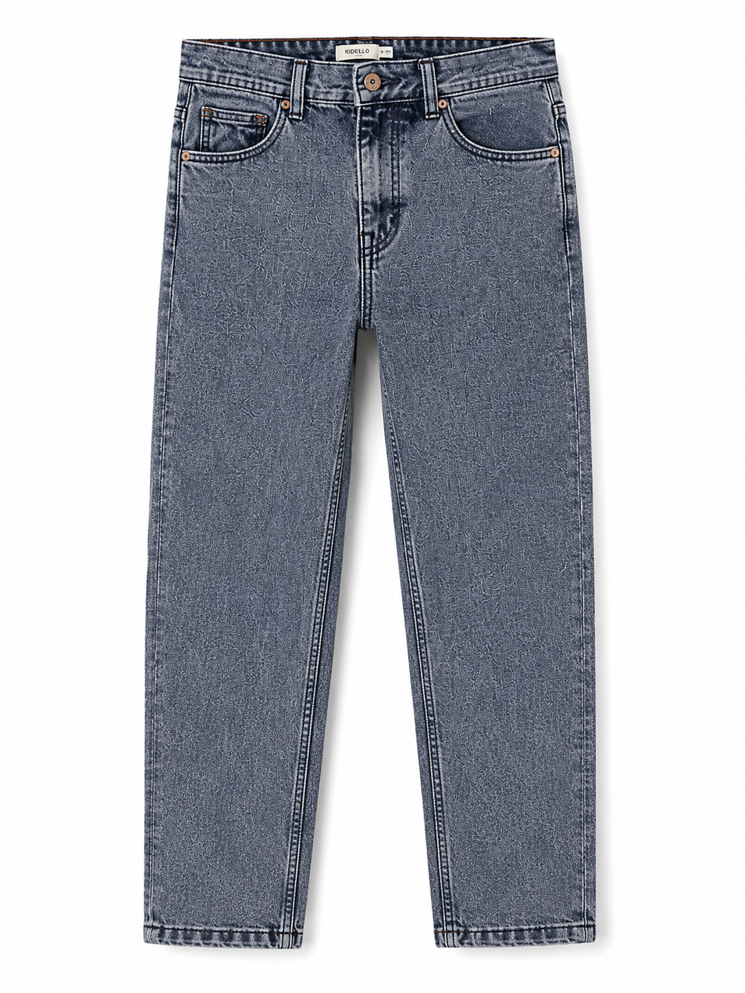 Kidello Boys Straight Fit Denim Jeans | Mid Rise