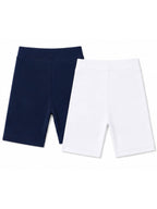 Kidello Girls Cotton Lycra Cycling Shorts Pack of 2