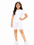 Kidello Girls Cotton Lycra Cycling Shorts