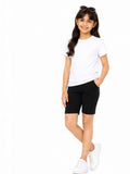 Kidello Girls Cotton Lycra Cycling Shorts