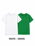 KIDELLO Boys Pure Cotton Round Neck T-Shirt | Soft Breathable Casual Wear for Kids | Regular Fit Half Sleeve Tee (Pack of 2)
