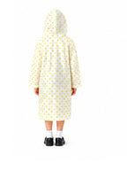 Kidello Kids Transparent Raincoat with Polka Dots | Waterproof Hooded Raincoat | School Rain Wear