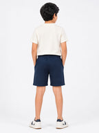 Kidello Boys Cotton High GSM Shorts | Regular Fit | Soft & Breathable | Elastic Waist with Drawstring | Everyday Casual Shorts