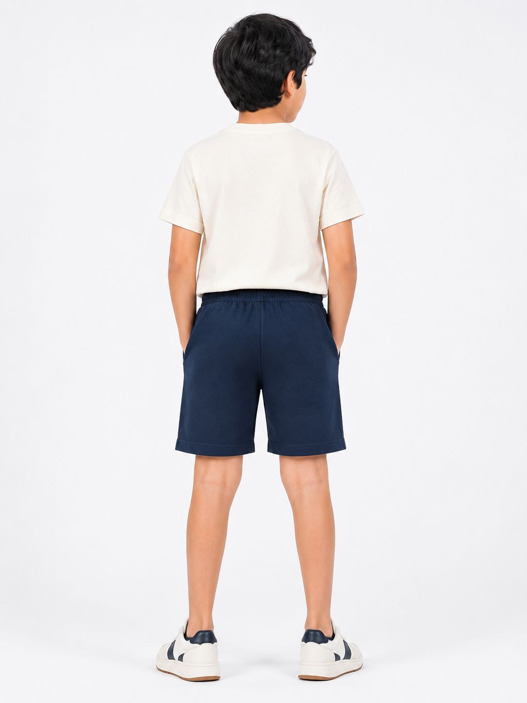 Kidello Boys Cotton High GSM Shorts | Regular Fit | Soft & Breathable | Elastic Waist with Drawstring | Everyday Casual Shorts