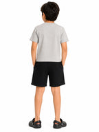 Kidello Boys Cotton Shorts Pack of 2 | Soft & Breathable | Regular Fit | Elastic Waist with Drawstring | Everyday Casual Shorts