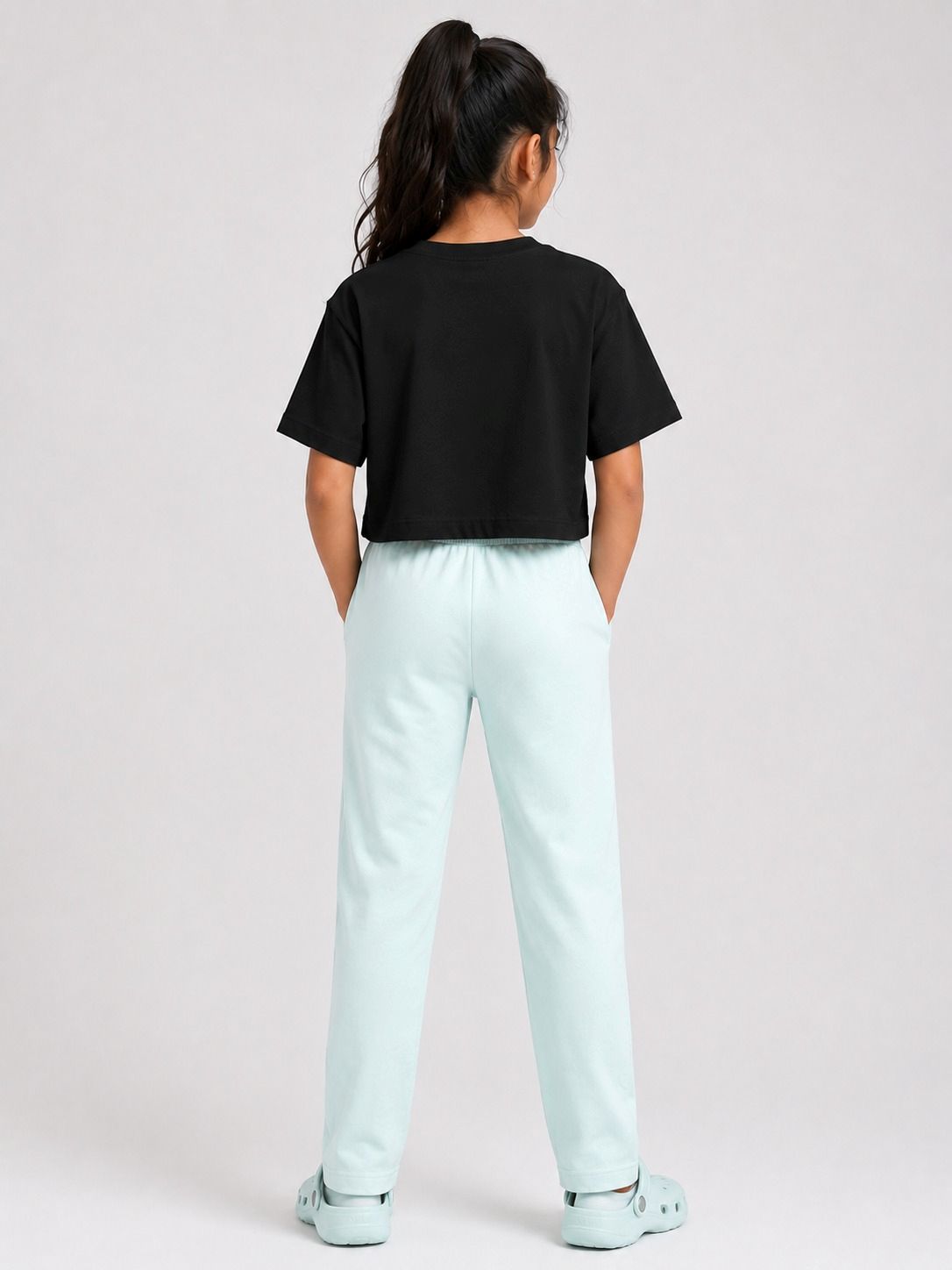Kidello Girls Cotton Pyjama Track Pant | Soft & Breathable | Regular Fit | Everyday Lounge Wear | Elastic Waist with Drawstring