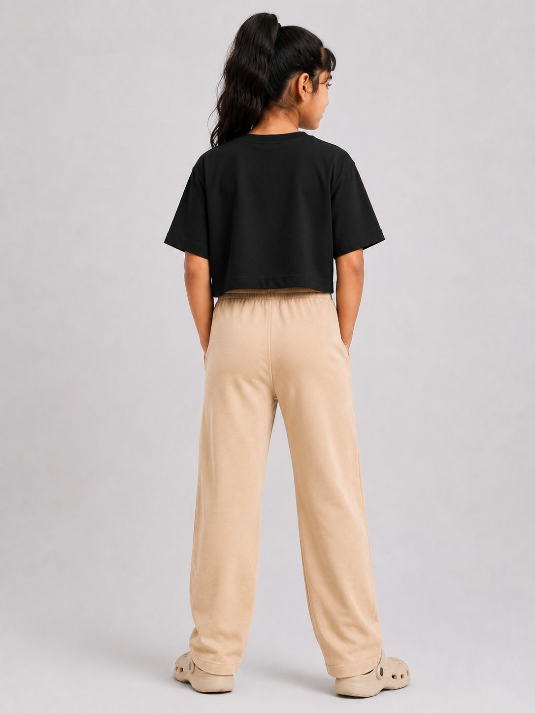 Kidello Girls Cotton Pyjama Track Pant | Soft & Breathable | Regular Fit | Everyday Lounge Wear | Elastic Waist with Drawstring