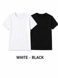 KIDELLO Boys Pure Cotton Round Neck T-Shirt | Soft Breathable Casual Wear for Kids | Regular Fit Half Sleeve Tee (Pack of 2)