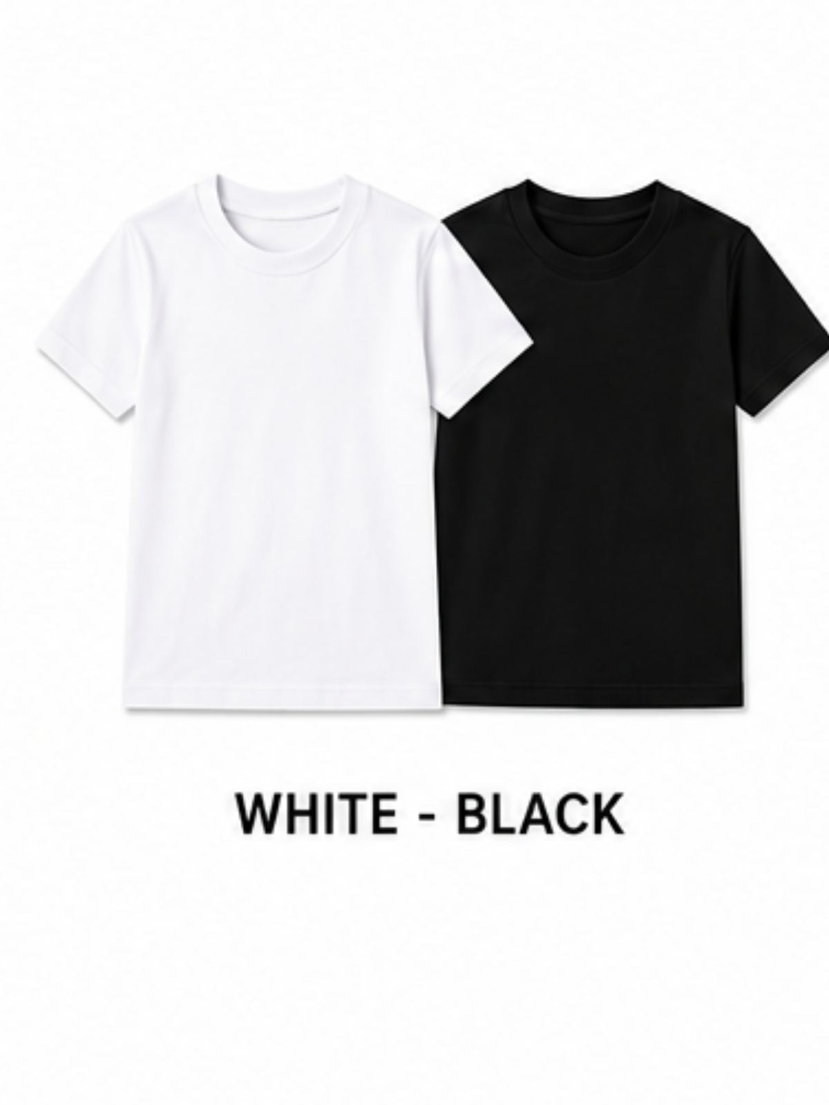 KIDELLO Boys Pure Cotton Round Neck T-Shirt | Soft Breathable Casual Wear for Kids | Regular Fit Half Sleeve Tee (Pack of 2)