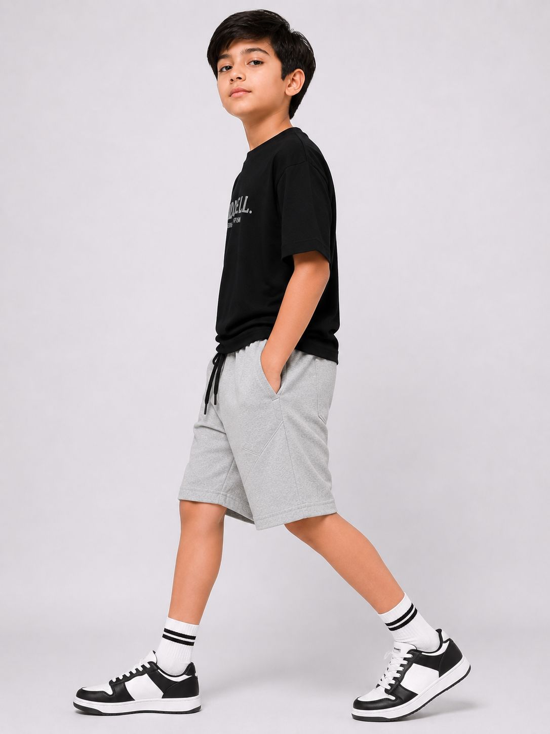 Kidello Boys Cotton High GSM Shorts | Regular Fit | Soft & Breathable | Elastic Waist with Drawstring | Everyday Casual Shorts