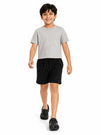 Kidello Boys Cotton Shorts Pack of 2 | Soft & Breathable | Regular Fit | Elastic Waist with Drawstring | Everyday Casual Shorts