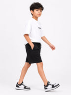 Kidello Boys Cotton High GSM Shorts | Regular Fit | Soft & Breathable | Elastic Waist with Drawstring | Everyday Casual Shorts