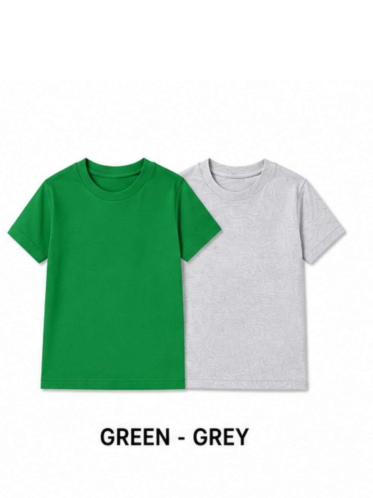 KIDELLO Boys Pure Cotton Round Neck T-Shirt | Soft Breathable Casual Wear for Kids | Regular Fit Half Sleeve Tee (Pack of 2)