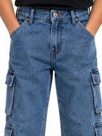 Kidello Kids Baggy Jeans | Relaxed Fit Cargo Denim Jeans