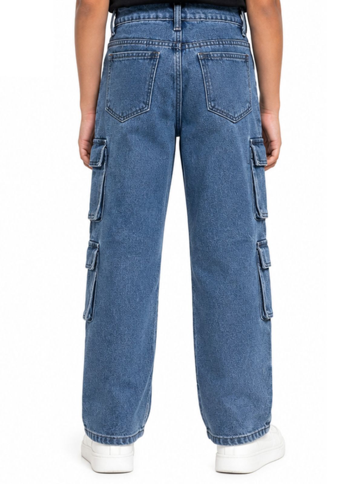 Kidello Kids Baggy Jeans | Relaxed Fit Cargo Denim Jeans