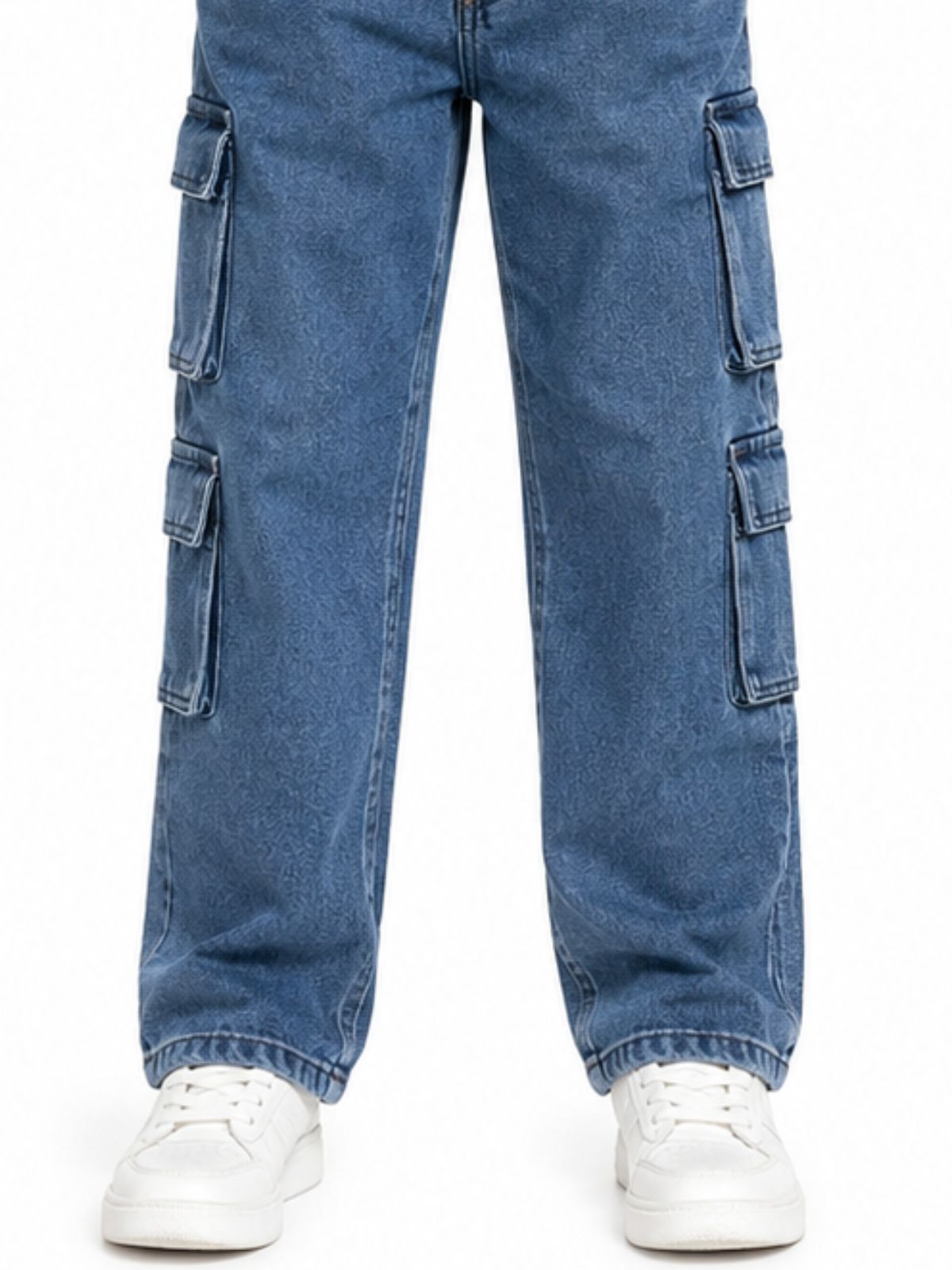 Kidello Kids Baggy Jeans | Relaxed Fit Cargo Denim Jeans