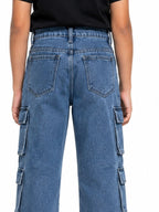 Kidello Kids Baggy Jeans | Relaxed Fit Cargo Denim Jeans