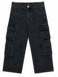 Kidello Kids Baggy Jeans | Relaxed Fit Cargo Denim Jeans