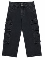 Kidello Kids Baggy Jeans | Relaxed Fit Cargo Denim Jeans