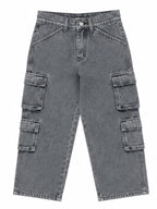 Kidello Kids Baggy Jeans | Relaxed Fit Cargo Denim Jeans