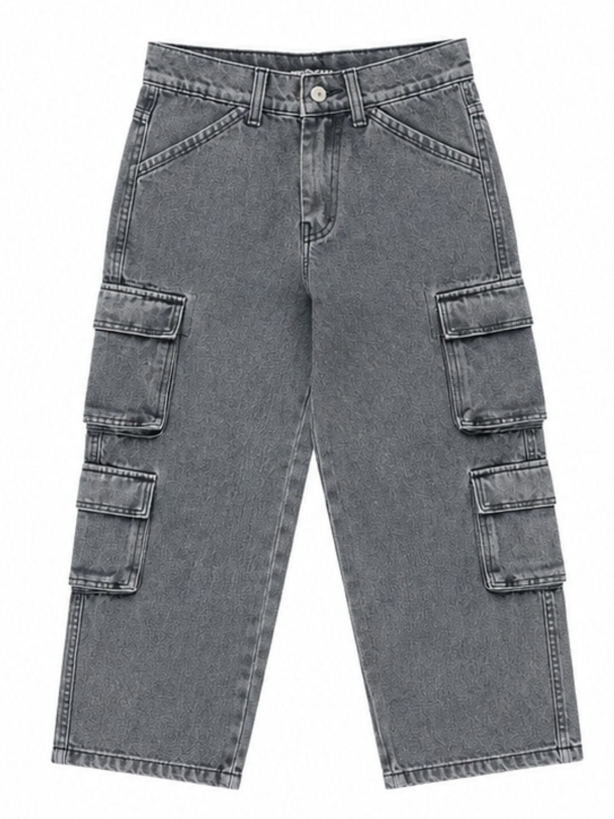 Kidello Kids Baggy Jeans | Relaxed Fit Cargo Denim Jeans