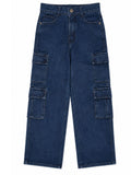 Kidello Kids Baggy Jeans | Relaxed Fit Cargo Denim Jeans