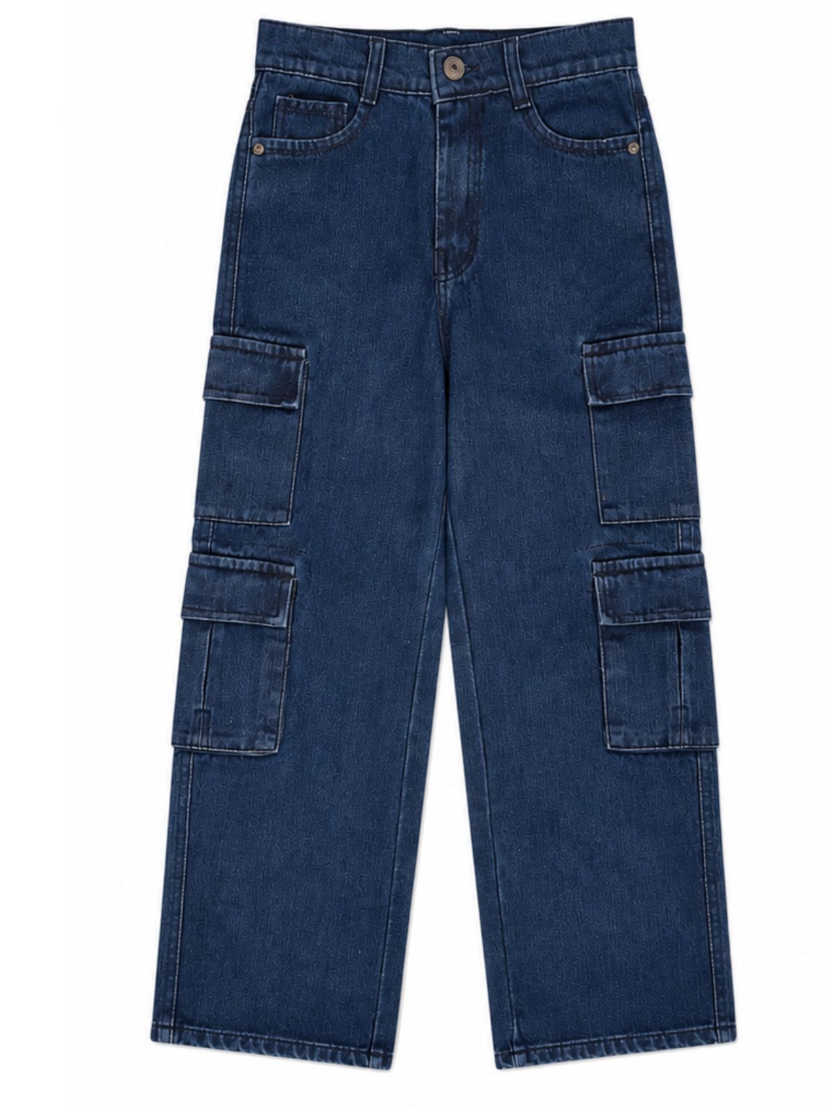 Kidello Kids Baggy Jeans | Relaxed Fit Cargo Denim Jeans