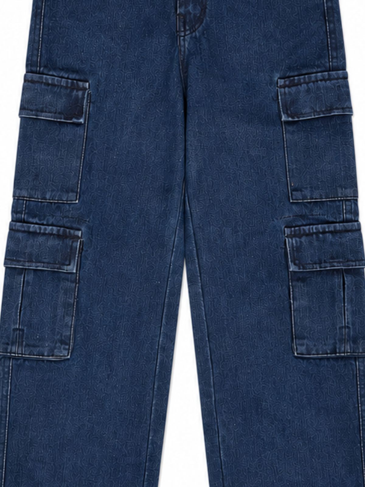 Kidello Kids Baggy Jeans | Relaxed Fit Cargo Denim Jeans