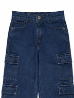 Kidello Kids Baggy Jeans | Relaxed Fit Cargo Denim Jeans