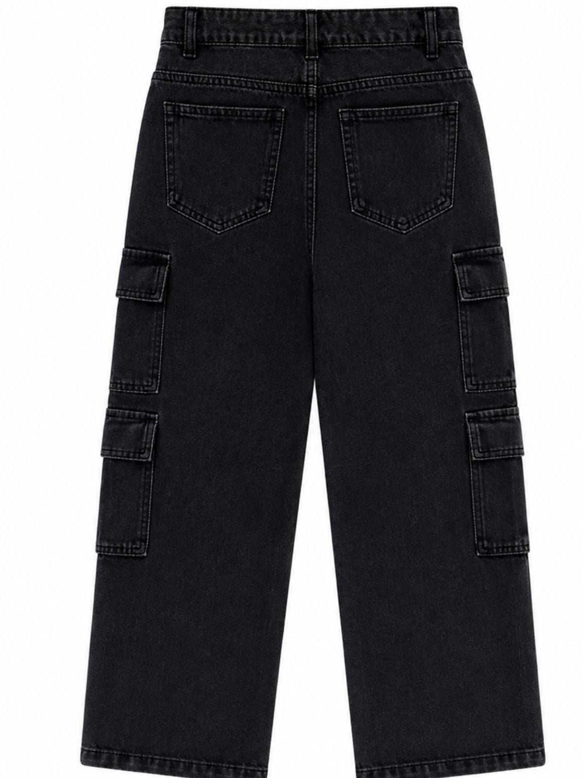 Kidello Kids Baggy Jeans | Relaxed Fit Cargo Denim Jeans