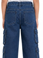 Kidello Kids Baggy Jeans | Relaxed Fit Cargo Denim Jeans