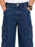 Kidello Kids Baggy Jeans | Relaxed Fit Cargo Denim Jeans