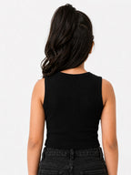 Kidello Girls Cotton Ribbed Crop Top | Sleeveless Casual Top