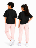 Kidello Kids Unisex Cargo Joggers | Relaxed Fit Cotton Jogger Pants