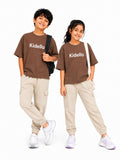 Kidello Kids Unisex Cargo Joggers | Relaxed Fit Cotton Jogger Pants