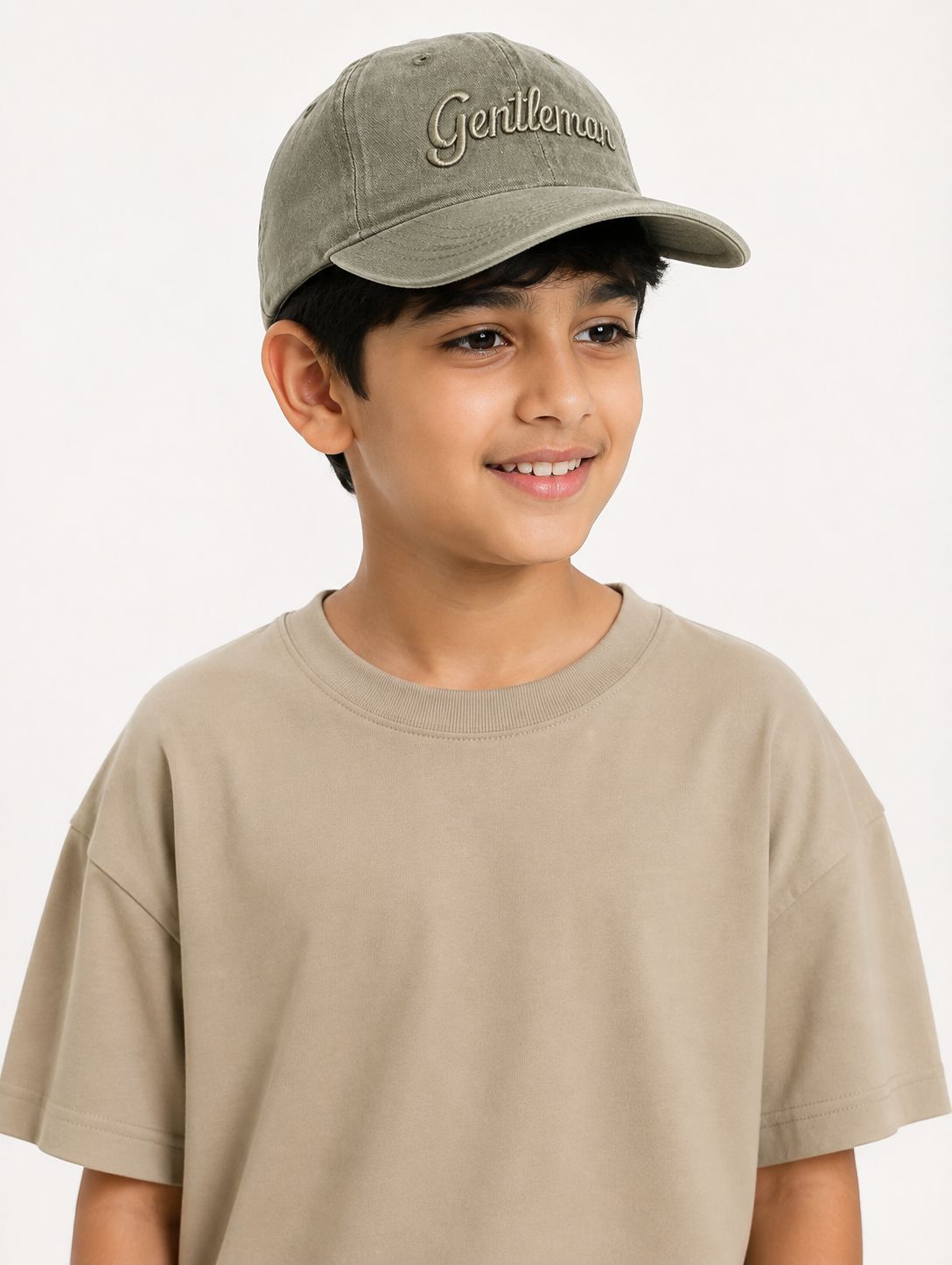 Kidello Kids Vintage Baseball Cap | Adjustable Cotton Sun Cap | Stylish Embroidered Casual Cap for Boys & Girls (11–14 Years)
