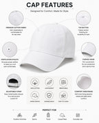 Kidello Kids Vintage Baseball Cap | Adjustable Cotton Sun Cap | Stylish Casual Cap for Boys & Girls (11–14 Years)