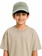 Kidello Kids Vintage Baseball Cap | Adjustable Cotton Sun Cap | Stylish Embroidered Casual Cap for Boys & Girls (11–14 Years)