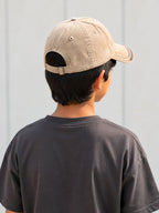 Kidello Kids Vintage Baseball Cap | Adjustable Cotton Sun Cap | Stylish Embroidered Casual Cap for Boys & Girls (11–14 Years)