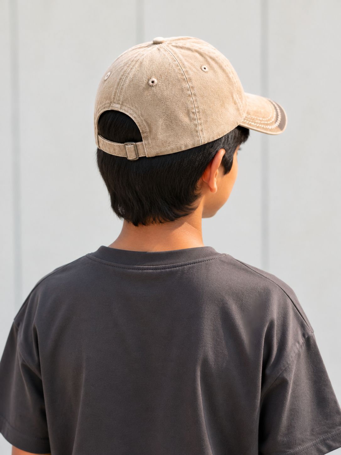 Kidello Kids Vintage Baseball Cap | Adjustable Cotton Sun Cap | Stylish Embroidered Casual Cap for Boys & Girls (11–14 Years)