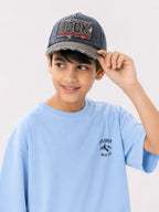 Kidello Kids Vintage Baseball Cap | Adjustable Cotton Sun Cap | Stylish Embroidered Casual Cap for Boys & Girls (11–14 Years)