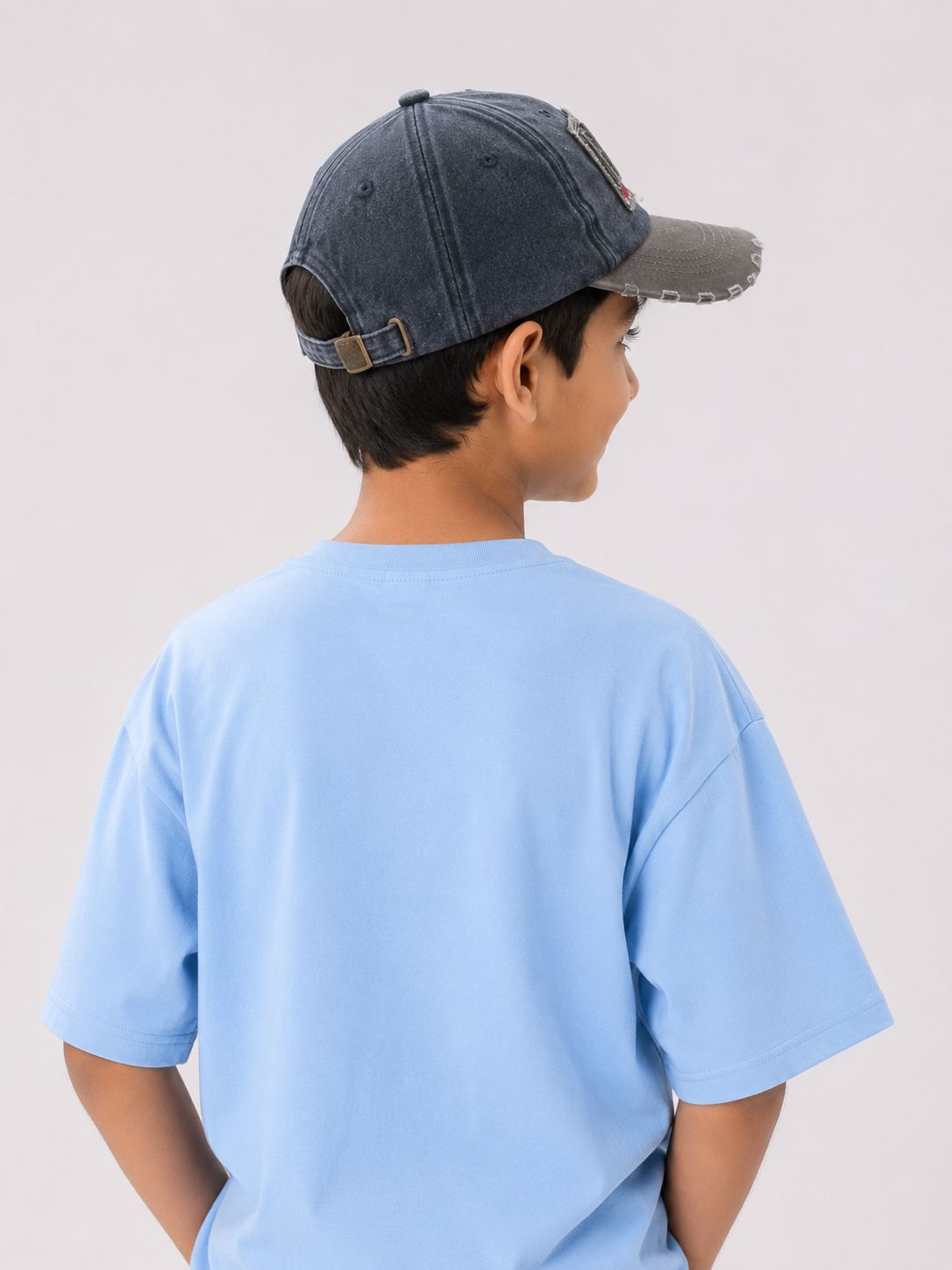Kidello Kids Vintage Baseball Cap | Adjustable Cotton Sun Cap | Stylish Embroidered Casual Cap for Boys & Girls (11–14 Years)