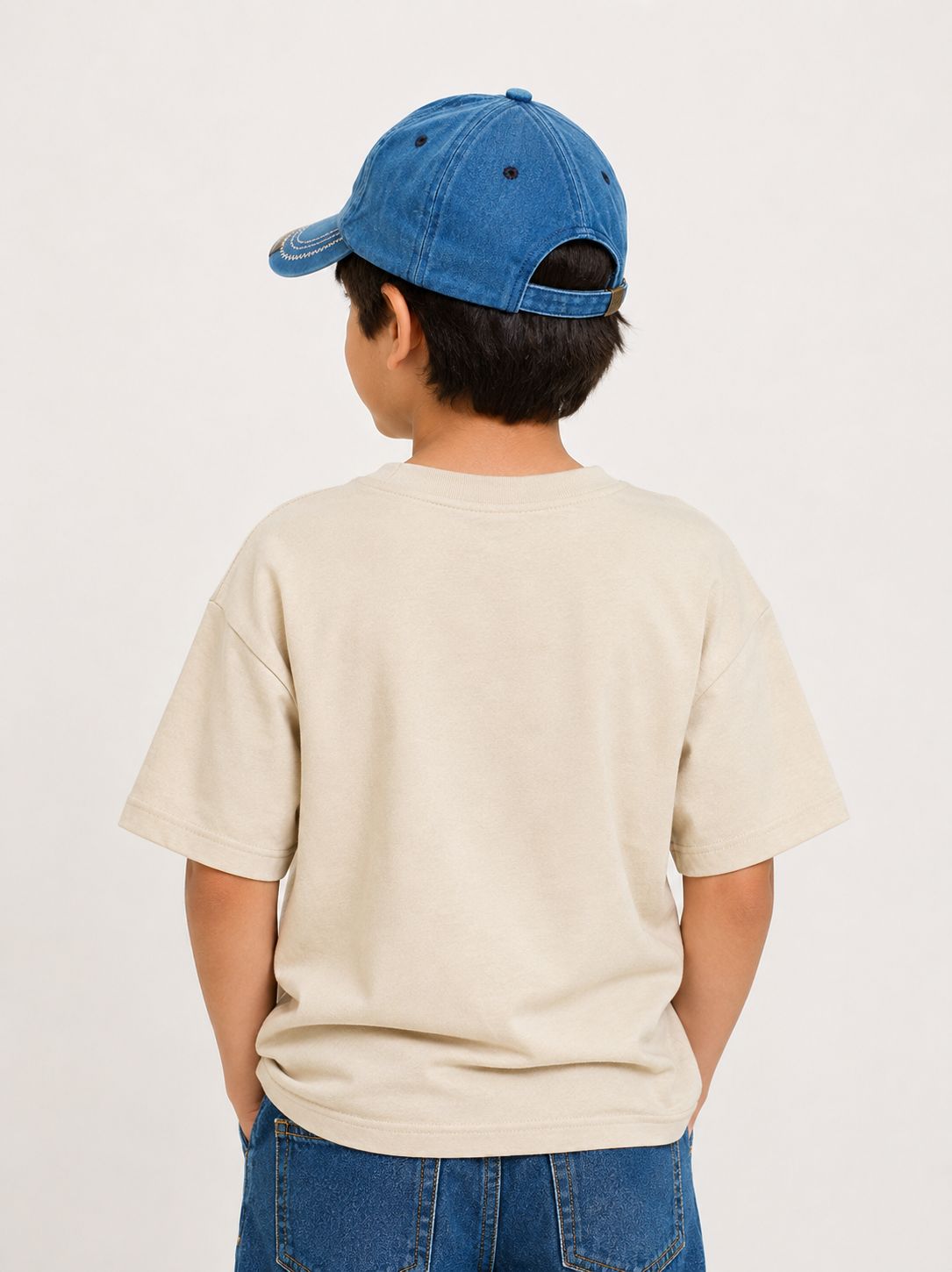 Kidello Kids Vintage Baseball Cap | Adjustable Cotton Sun Cap | Stylish Embroidered Casual Cap for Boys & Girls (11–14 Years)