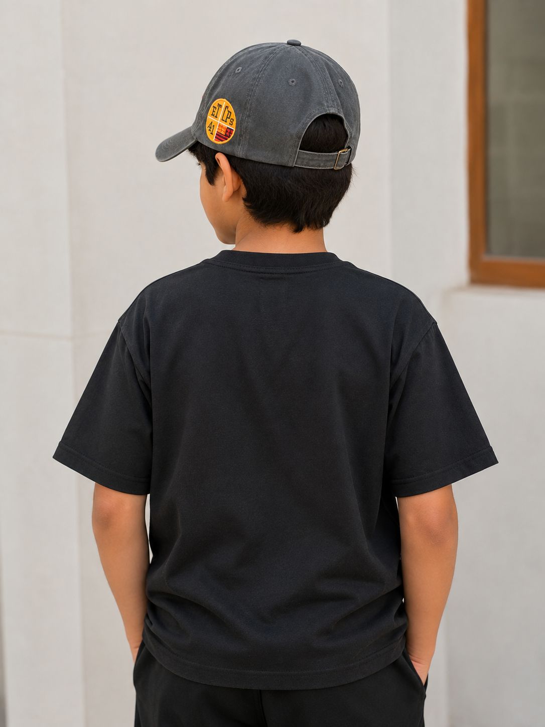 Kidello Kids Vintage Baseball Cap | Adjustable Cotton Sun Cap | Stylish Embroidered Casual Cap for Boys & Girls (11–14 Years)