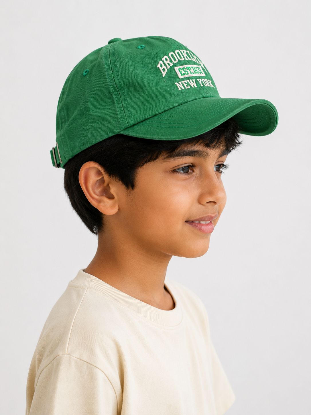 Kidello Kids Vintage Baseball Cap | Adjustable Cotton Sun Cap | Stylish Embroidered Casual Cap for Boys & Girls (11–14 Years)