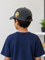 Kidello Kids Vintage Baseball Cap | Adjustable Cotton Sun Cap | Stylish Embroidered Casual Cap for Boys & Girls (11–14 Years)