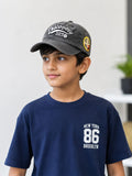 Kidello Kids Vintage Baseball Cap | Adjustable Cotton Sun Cap | Stylish Embroidered Casual Cap for Boys & Girls (11–14 Years)