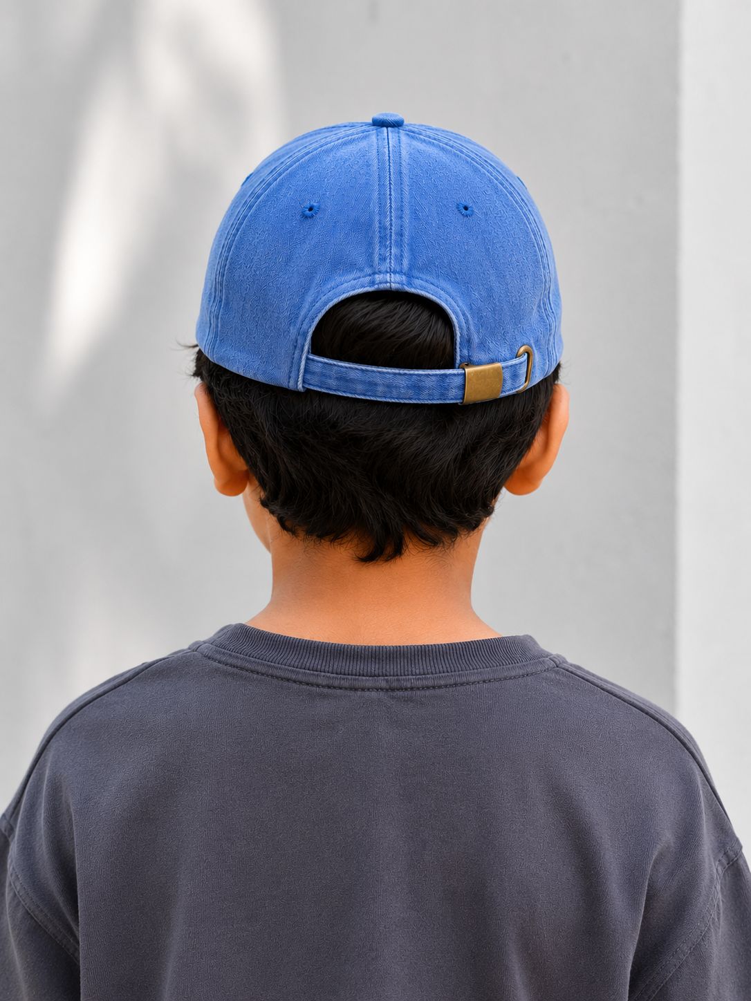 Kidello Kids Vintage Baseball Cap | Adjustable Cotton Sun Cap | Stylish Embroidered Casual Cap for Boys & Girls (11–14 Years)