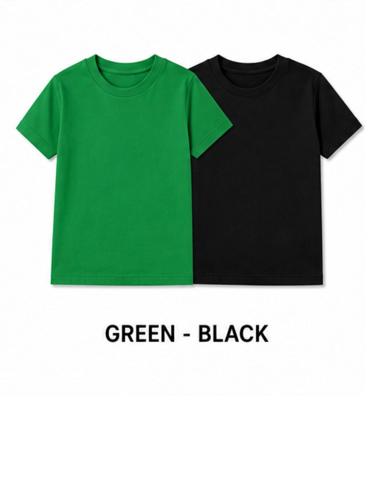 KIDELLO Boys Pure Cotton Round Neck T-Shirt | Soft Breathable Casual Wear for Kids | Regular Fit Half Sleeve Tee (Pack of 2)