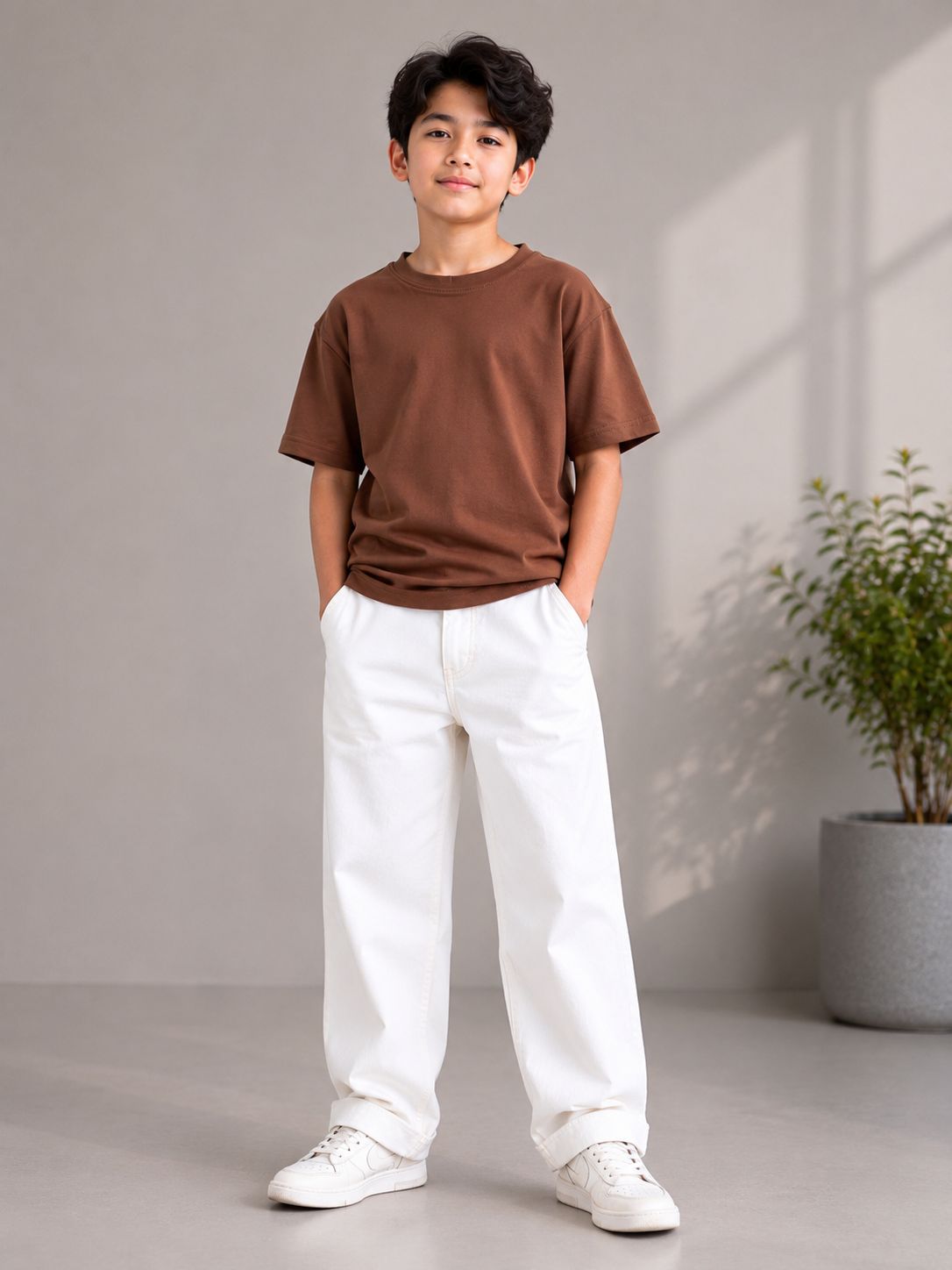 Kidello Boys Oversized Relaxed Fit Boxy T-Shirt | Premium High GSM Cotton | Soft & Breathable | Casual Everyday T-Shirt